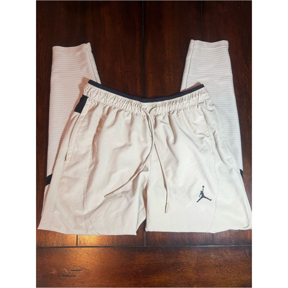 Jordan Tan Wind Pants Joggers w/ Jumpman Detail Medium
